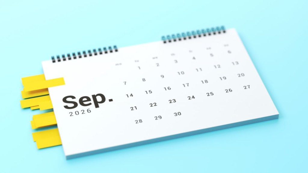 september 2026 calender
