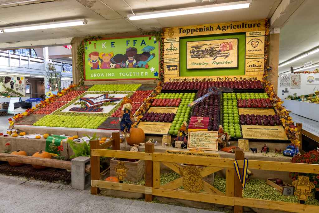 The agriculture displays are a significant part of the Central Washington State Fair