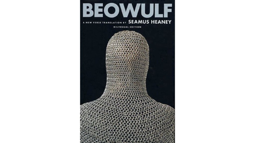 The book cover for 'Beowulf'