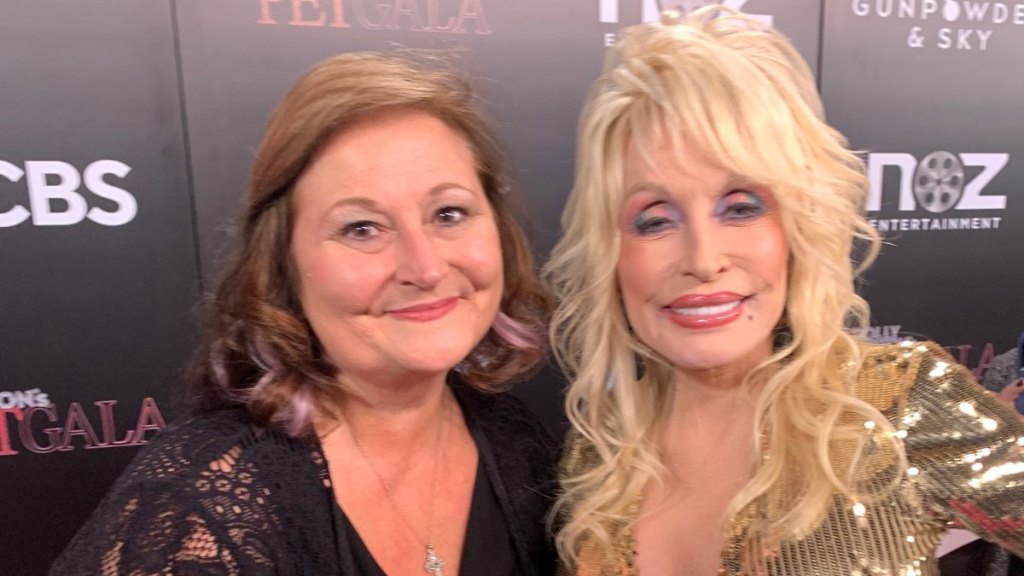 Deborah Evans Price and Dolly Parton in 2024