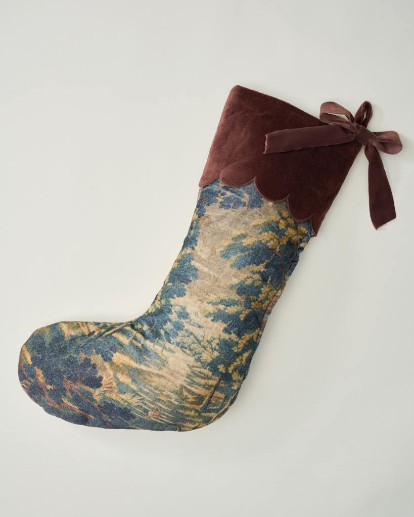 Evergrove Printed Velvet Stocking