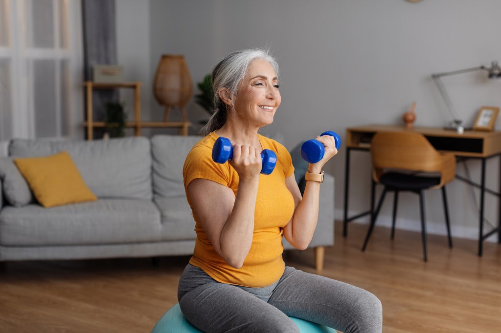 woman working out