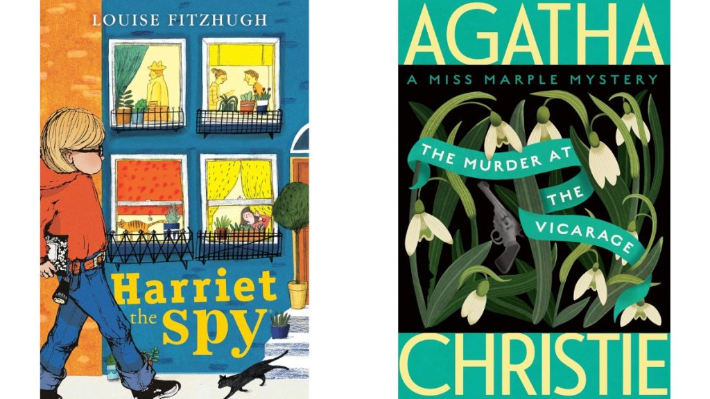 Harriet the Spy by Louise Fitzhugh and Murder at the Vicarage by Agatha Christie - Yearling William Morrow