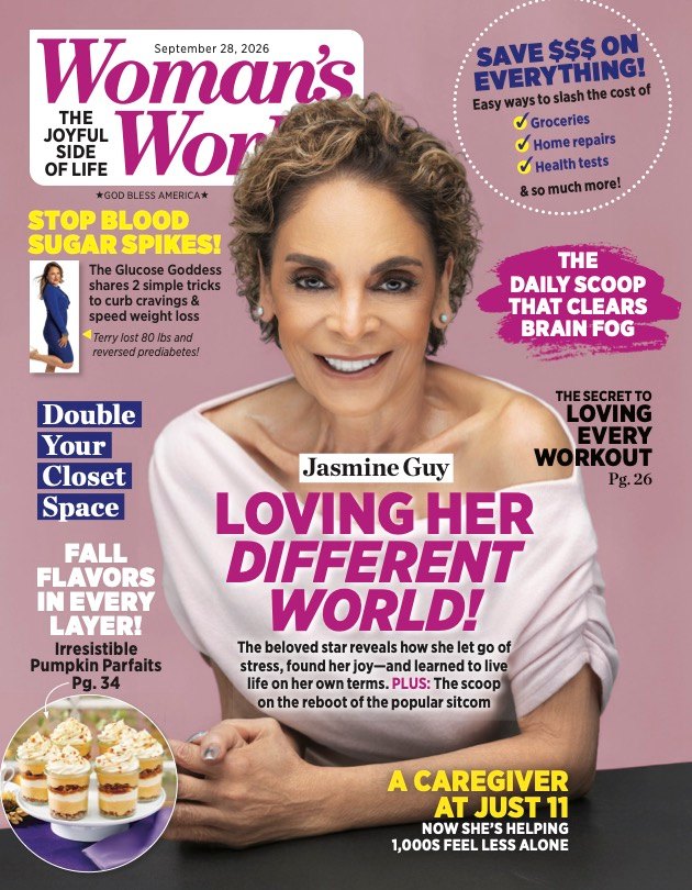 Jasmine Guy on the cover of Woman's World