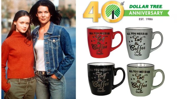 Gilmore Girls, Dollar Tree logo and coffee mug collection