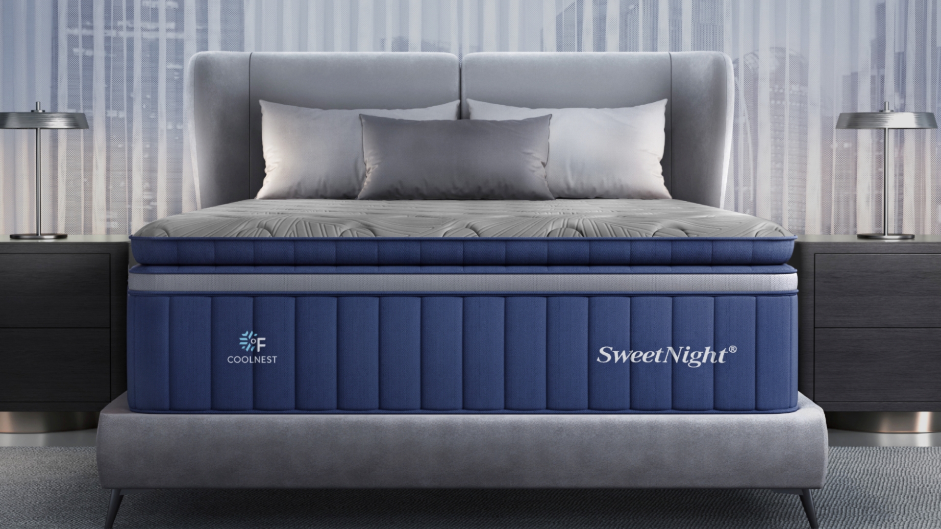 SweetNight's CoolNest Hybrid Mattress combines cooling comfort and supportive design.