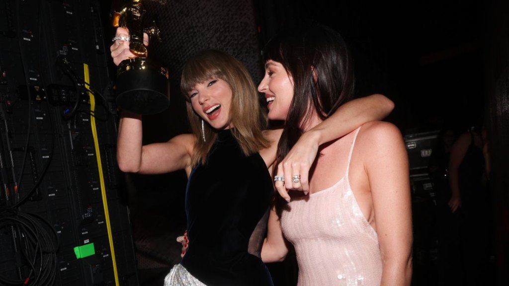 Taylor Swift and Dakota Johnson at the 2026 VMAs