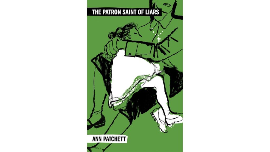 The book cover for 'The Patron Saint of Liars'