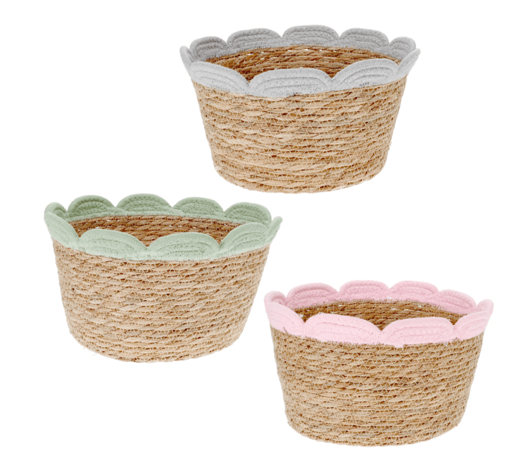 scalloped bins