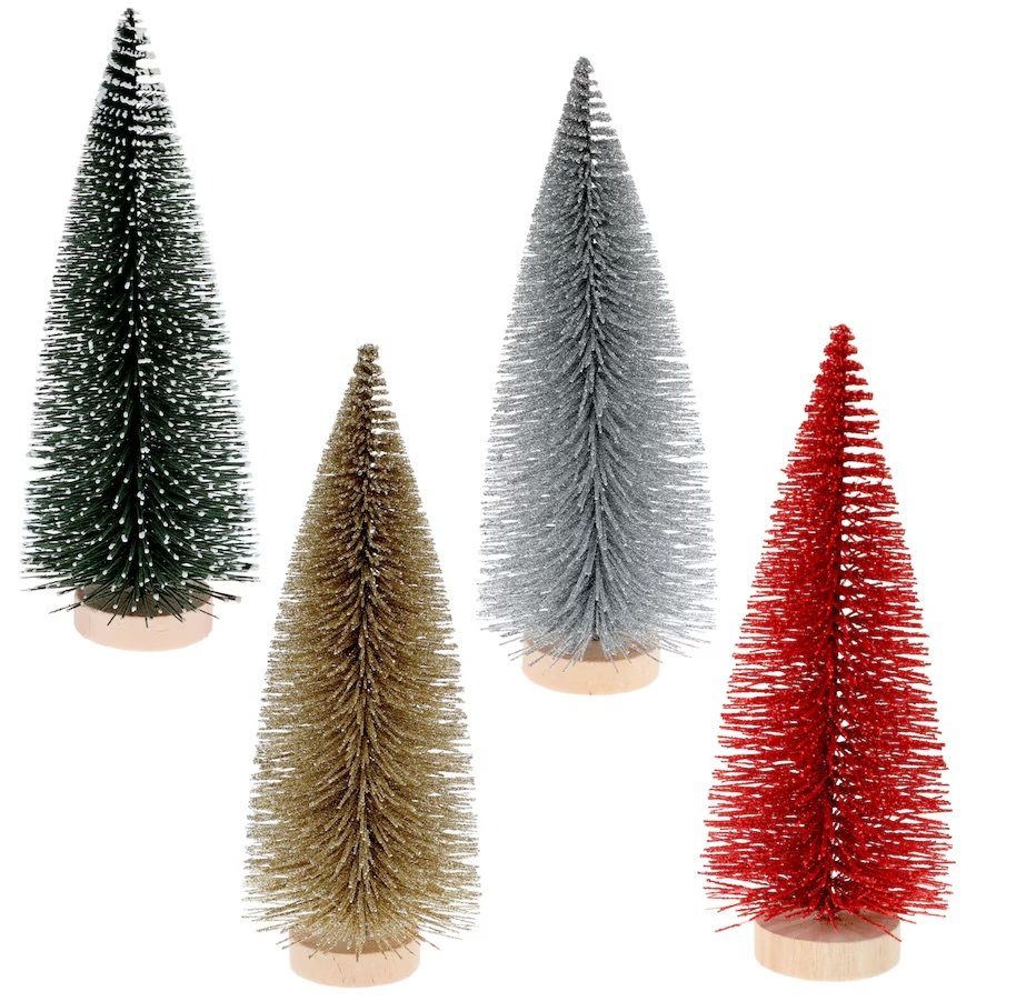 Dollar Tree bottle brush trees
