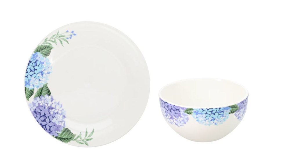 Dollar Tree floral stoneware