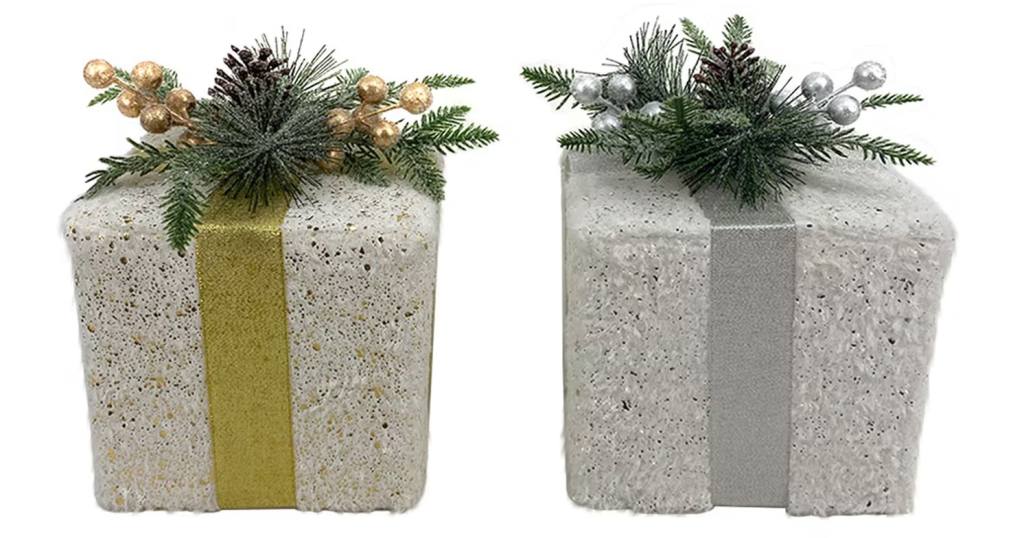 Dollar Tree wrapped gift decor