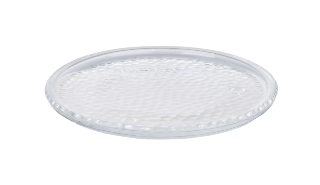 glass plate candleholder