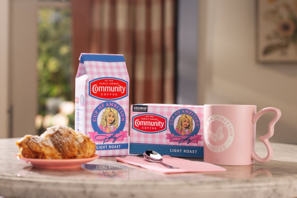 Dolly Parton's Cup of Ambition Coffee Line 
