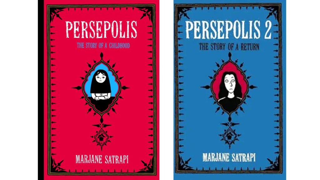 The book covers for Persepolis I and Persepolis II