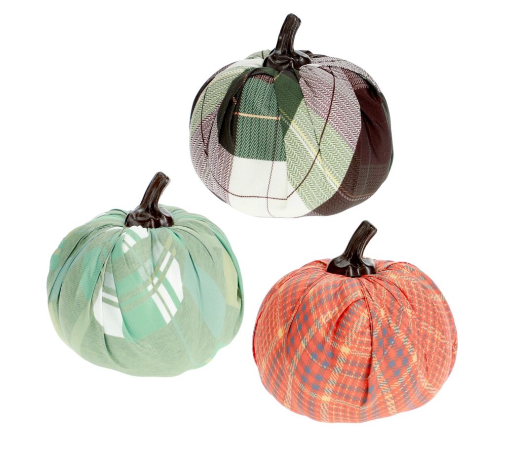 plaid pumpkin