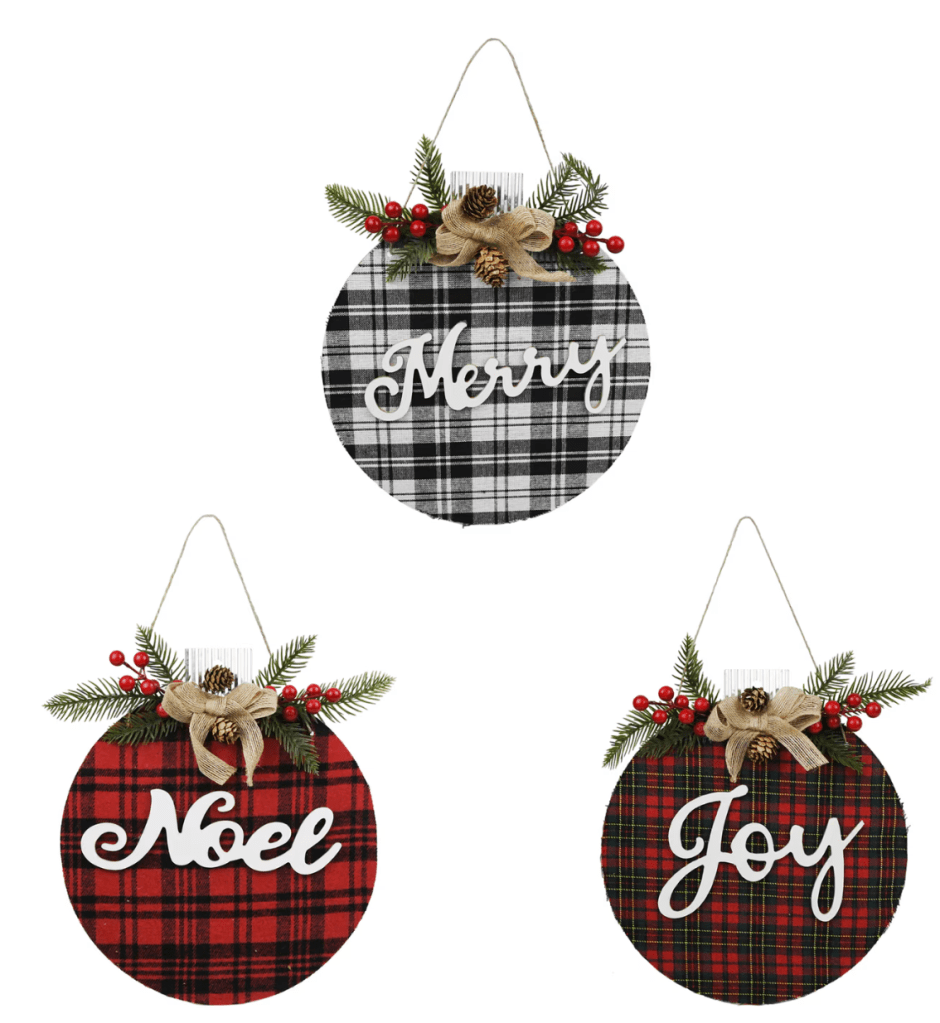 plaid decor