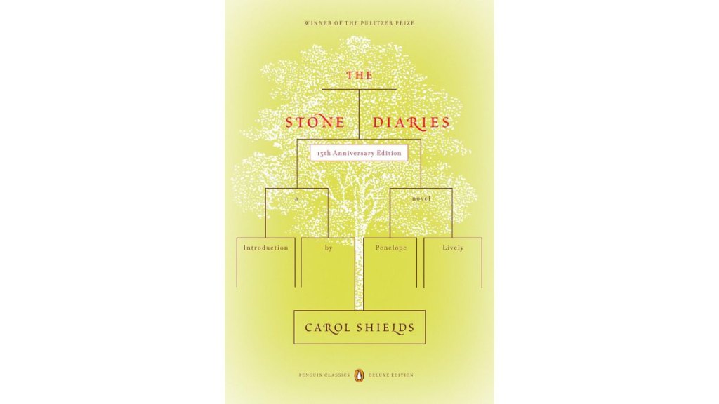 The cover of the book, 'The Stone Diaries'