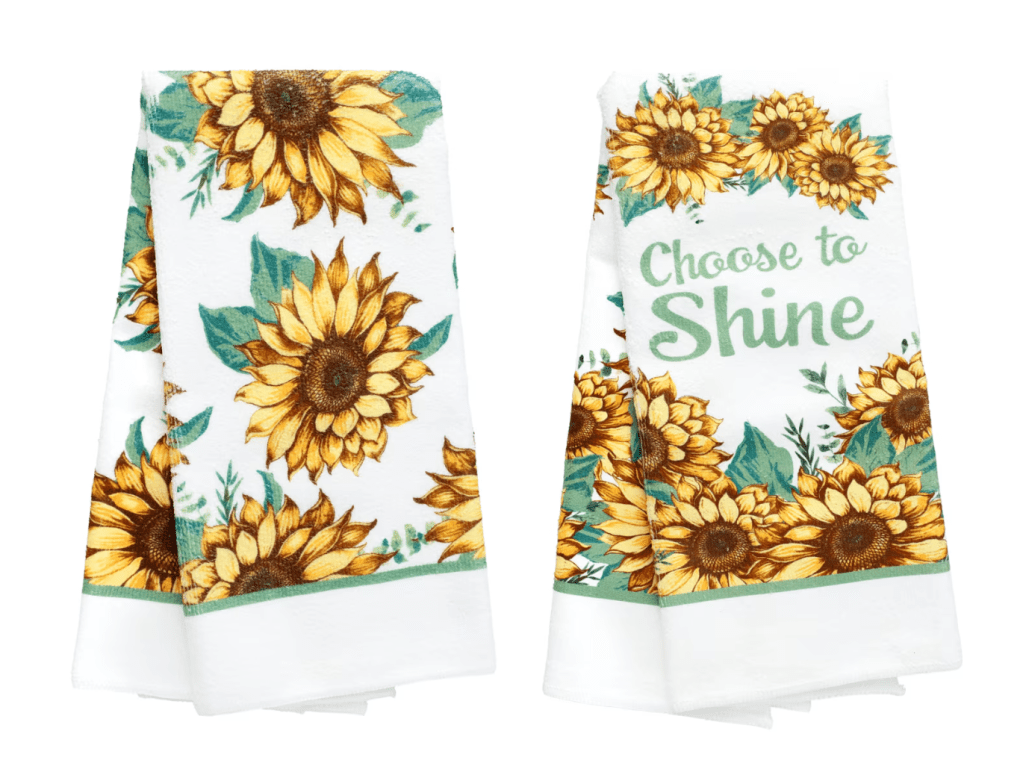 sunflower towels