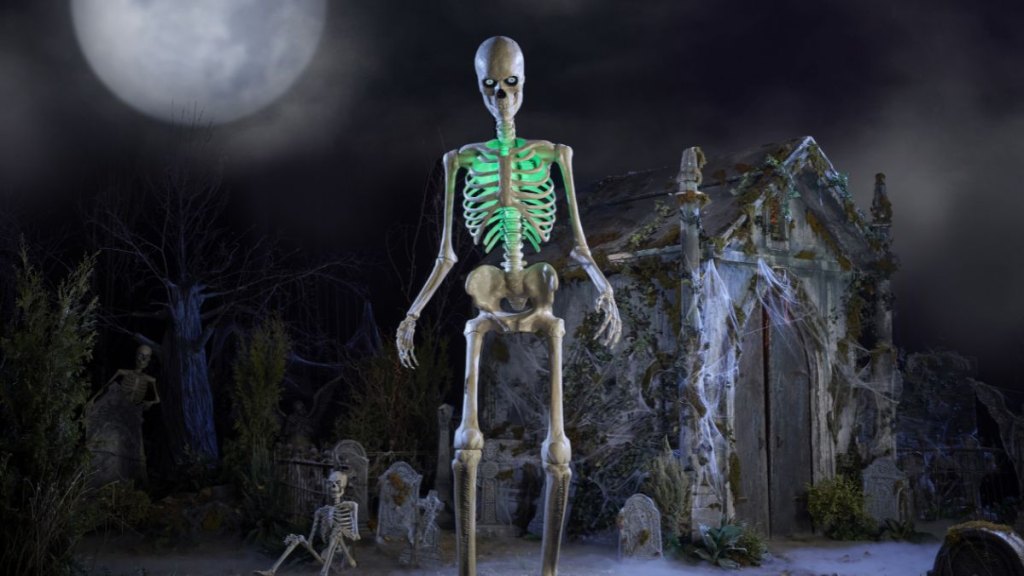 A 12-foot skeleton