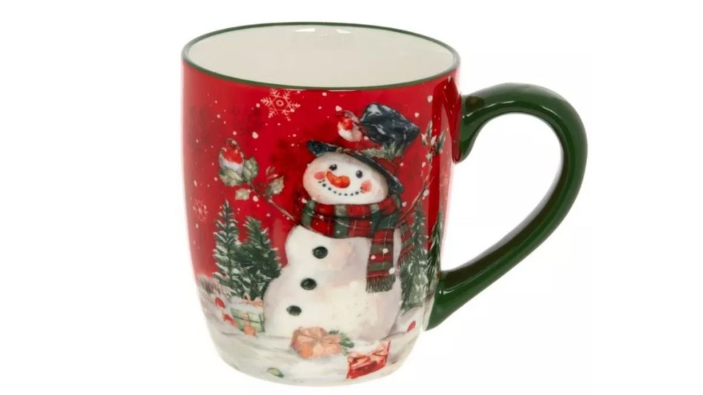 A snowman mug