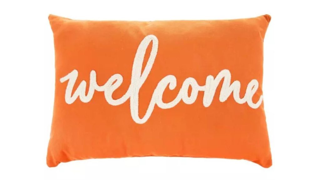 A welcome pillow