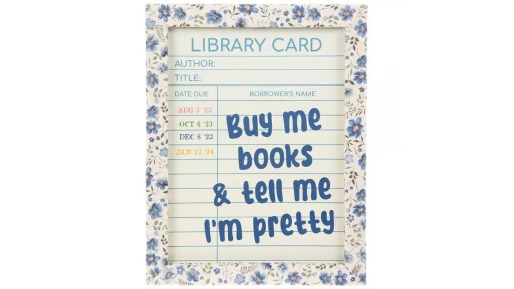 Buy Me Books Framed Wall Decor