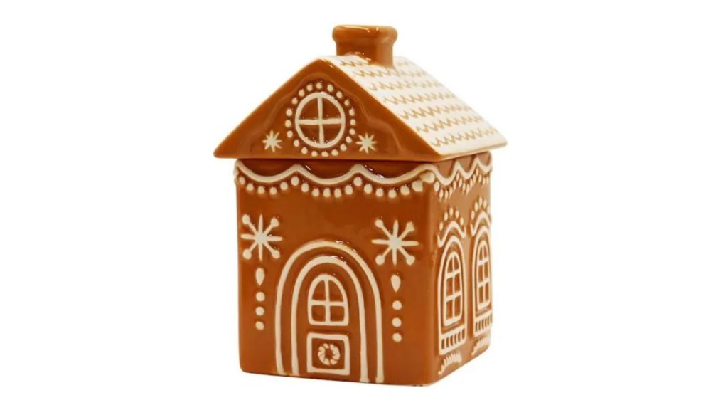 Ceramic Gingerbread House Candle