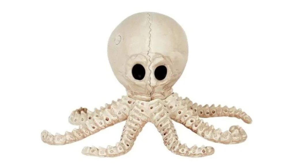 Cute Halloween Octopus Skeleton