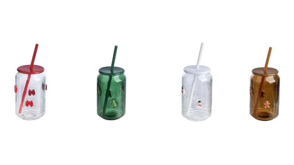 Dollar Tree Christmas glassware collection cups
