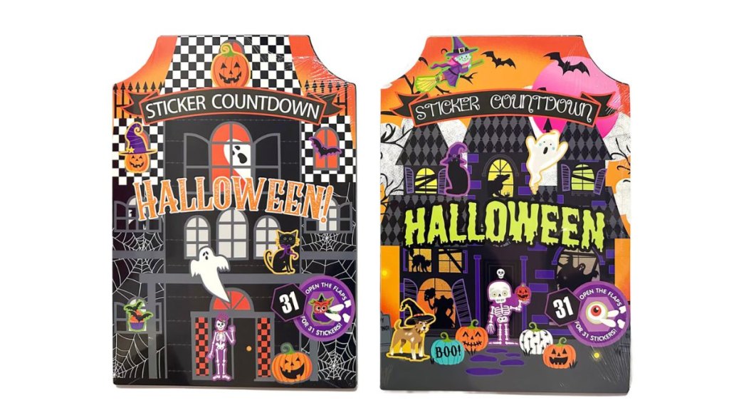 Halloween sticker books