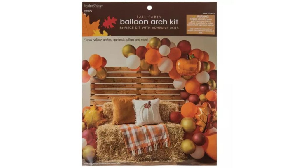 Leaves and Pumpkins Balloon Arch Kit