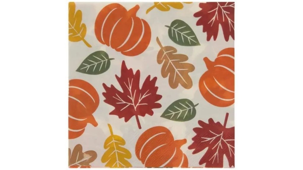 Leaves & Pumpkins Napkins