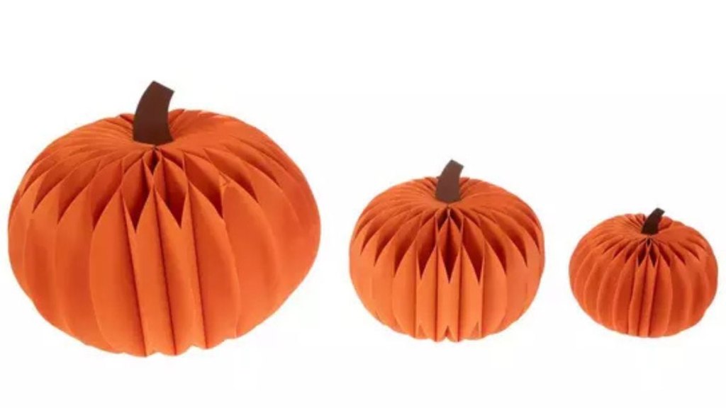 Orange Honeycomb Pumpkins