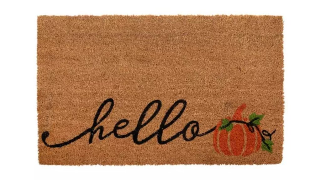 Pumpkin doormat