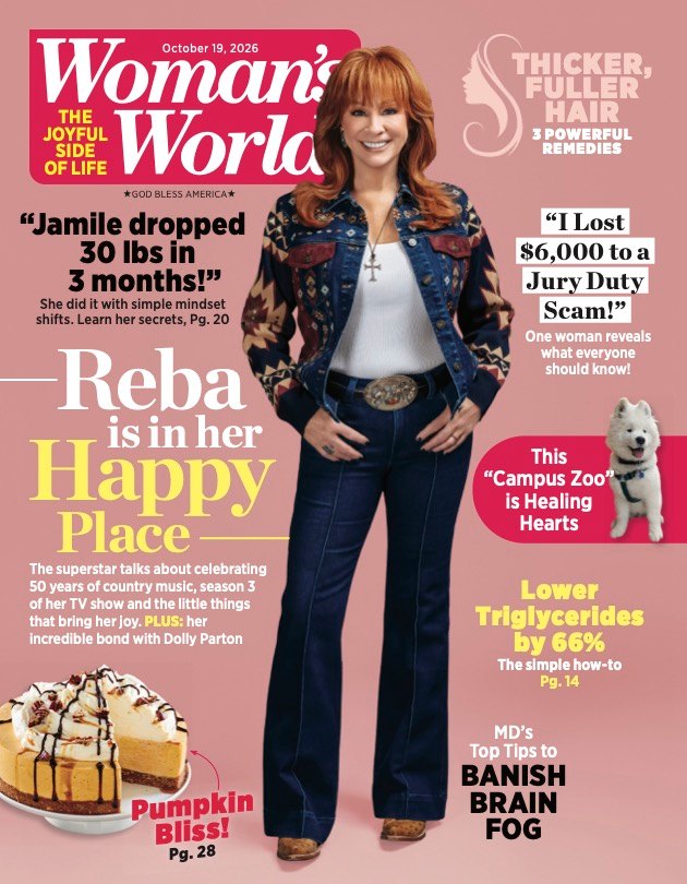 Reba McEntire on the cover of Woman's World