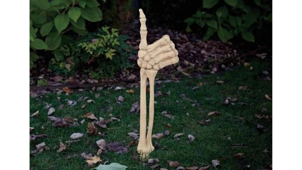 Thumbs Up Skeleton Yard Stake