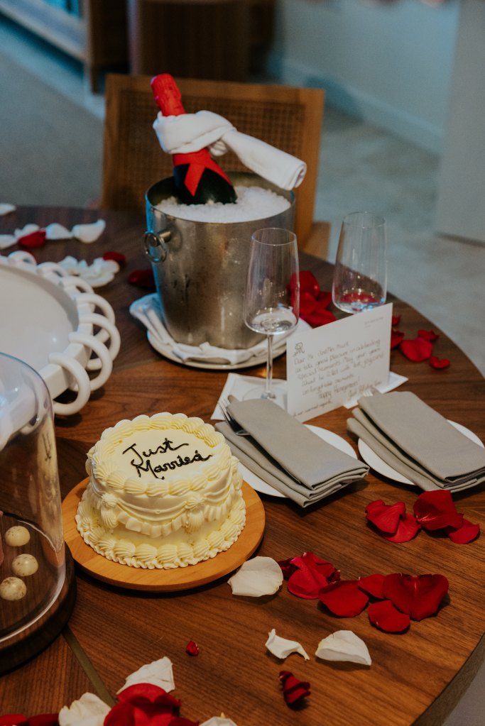 Sandra had a replica cake topper made for the couple