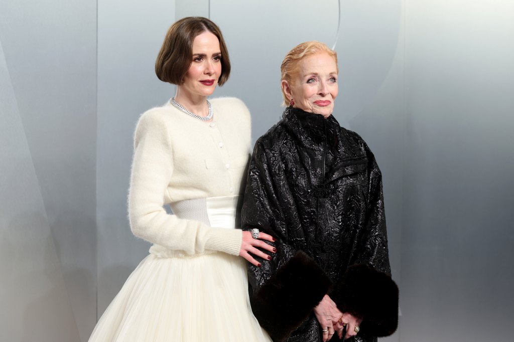 LOS ANGELES, CALIFORNIA - MARCH 15: (L-R) Sarah Paulson and Holland Taylor attend the 2026 Vanity Fair Oscar Party Hosted By Mark Guiducci at Los Angeles County Museum of Art on March 15, 2026 in Los Angeles, California. (Photo by Amy Sussman/Getty Images for Vanity Fair)