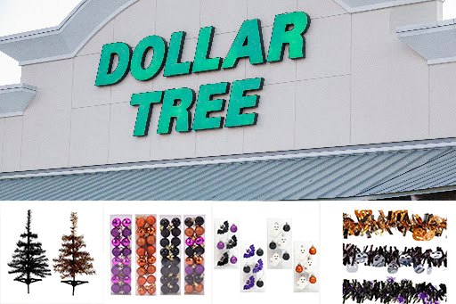 Dollar Tree halloween tree