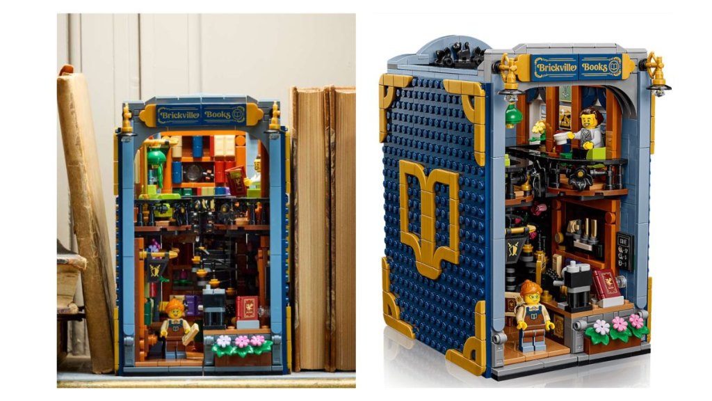 lego book nook closed