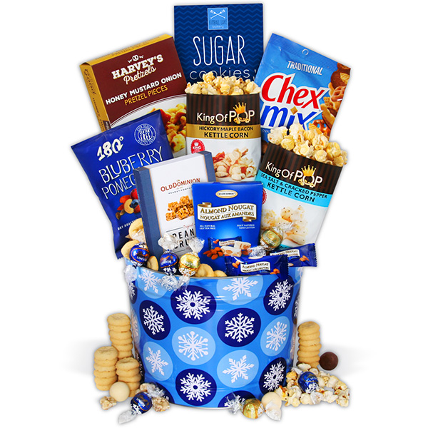 Gift Baskets Let It Snow Snack Tin