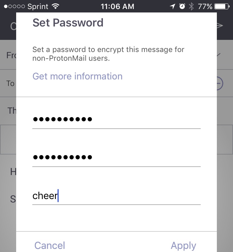 protonmail step 4
