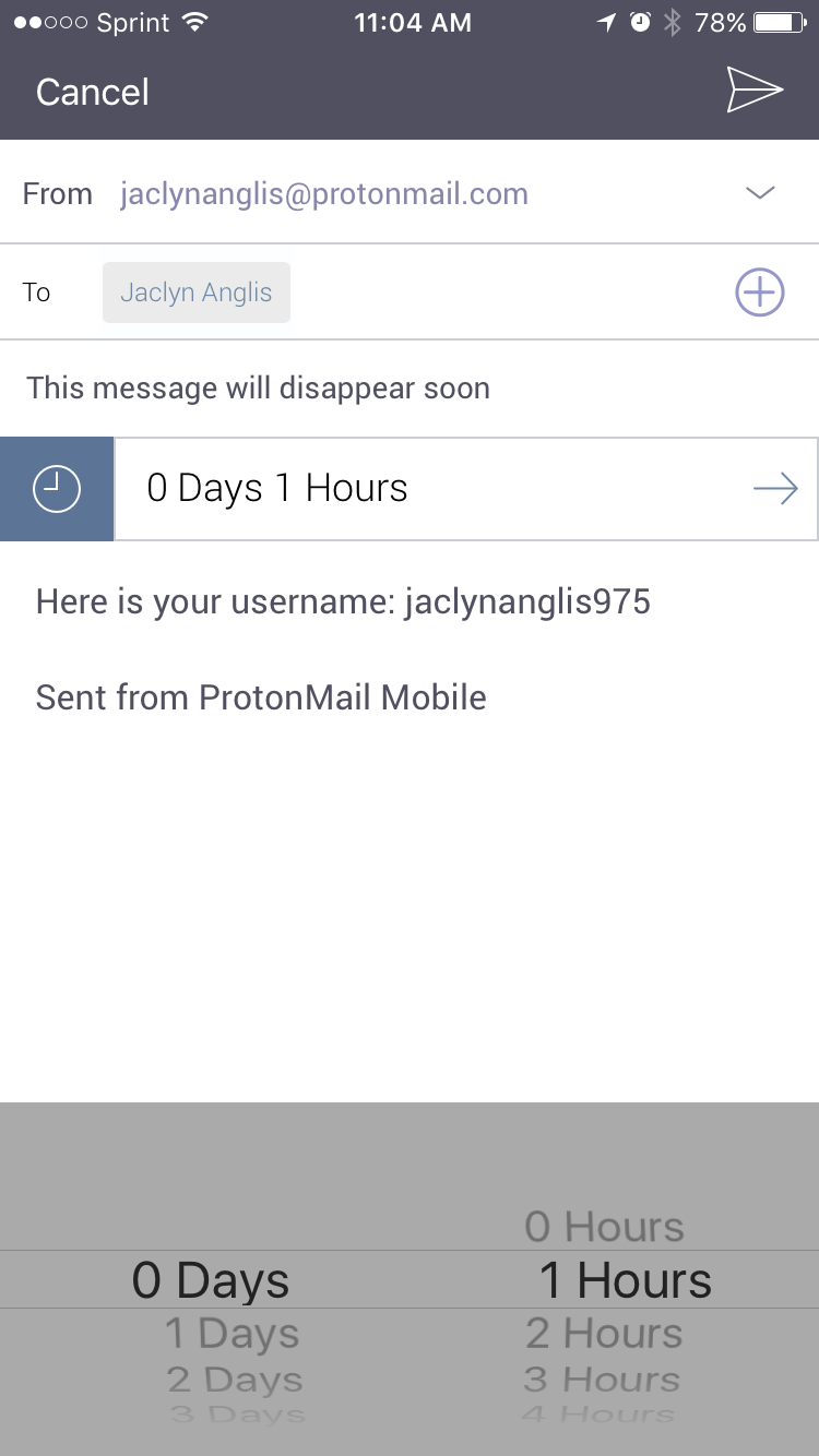 protonmail step 2