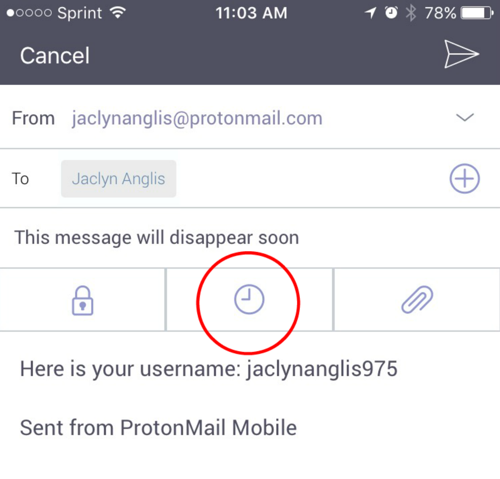 protonmail step 1