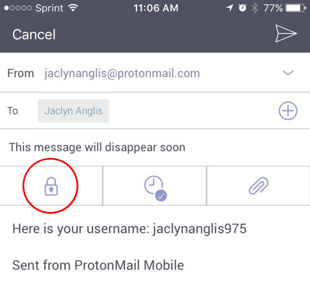 protonmail step 3