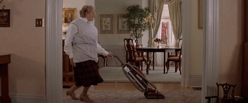 Vacuuming the house - Gif
