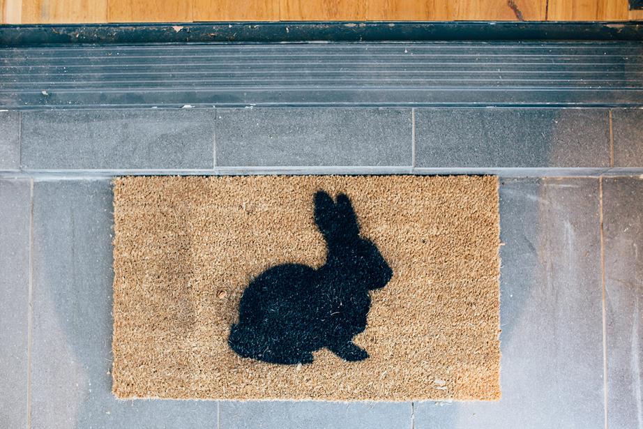 Easter Welcome Mat (Source: Homes to Love)