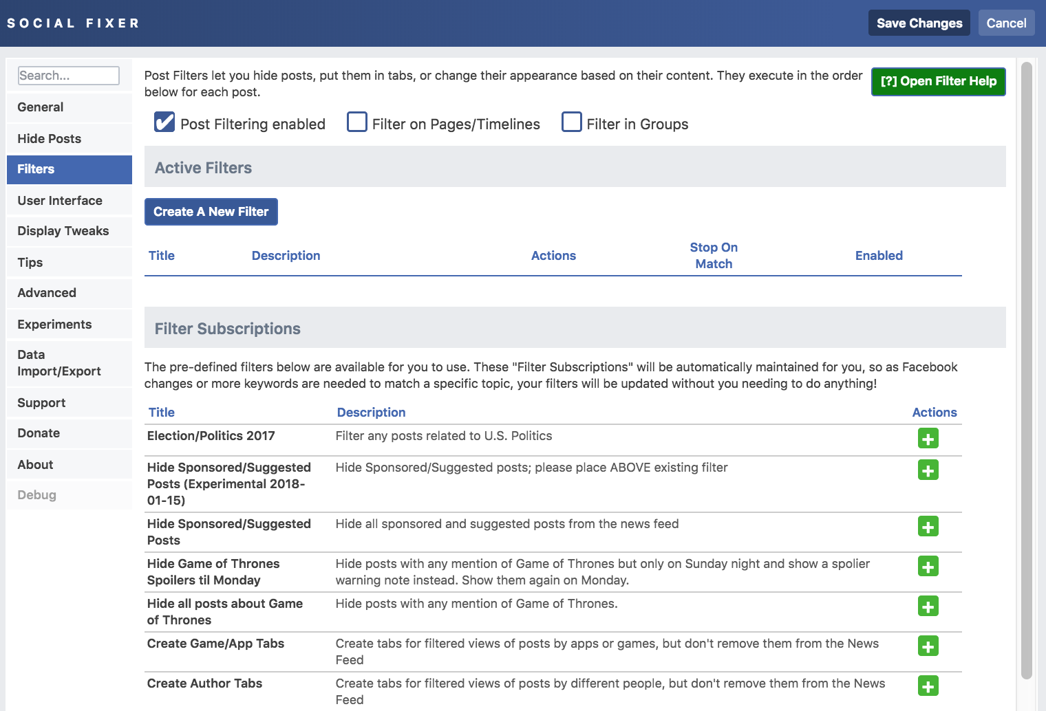 Facebook News Feed Extension
