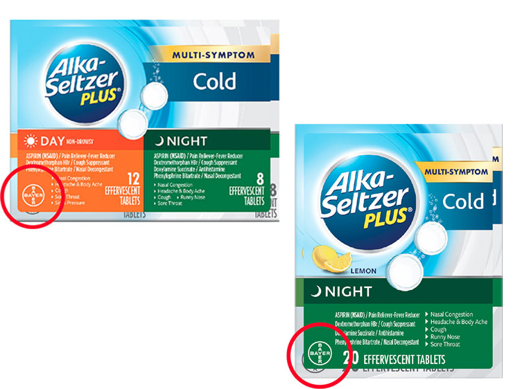 recalled alka seltzer products
